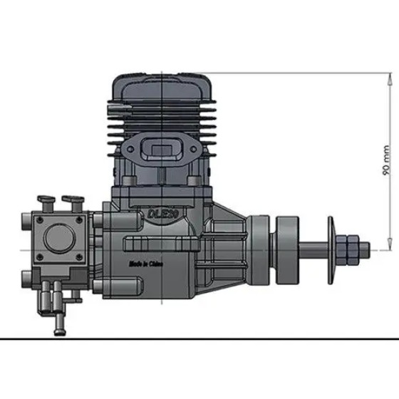 DLE 20 20CC Original Metal GAS Engine for Radio Control RC Airplane Model  DLE20 20CC Gas Engine